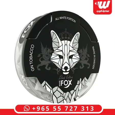 عبوة مغلفات وايت فوكس بلاك إيدشن (White Fox Black Edition) الأصلية المصنعة في السويد.